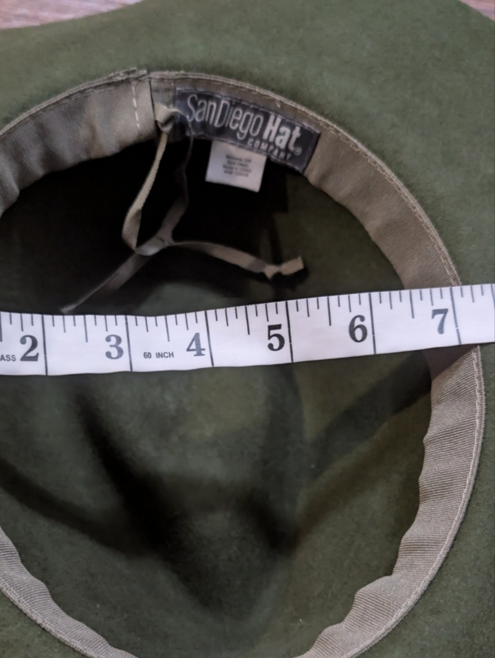 Wool Hat San Diego Hat Company Olive Green - Picture 8 of 11